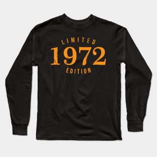 1972 Limited Edition 49th Birthday Party Shirt Long Sleeve T-Shirt